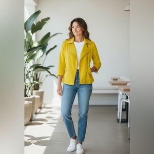 Luii Vibrant Yellow Women's Blazer